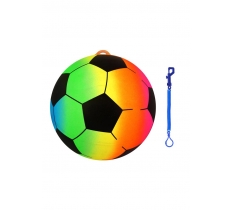 Neon Rainbow 10" ( 25cm ) Ball With Keychain / Keyring