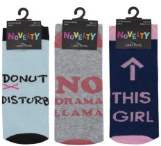 Ladies Novelty Design Socks 1 Pair