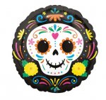 Day of the Dead Skull Standard HX Foil Balloon