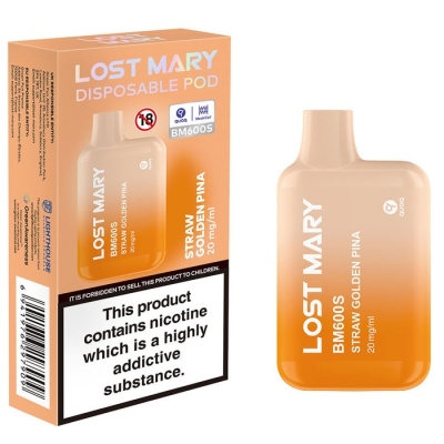 Lost Mary BM600S Vape Straw Golden Pina