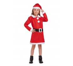 Childrens Santa Girl Costume ( Large / 10 - 12 Years )