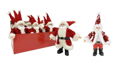 Classic Table Deco Santa 18cm ( Assorted )