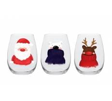 Christmas Character Tumbler Glass