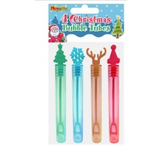 CHRISTMAS BUBBLE TUBES 4PACK