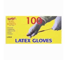 Latex Gloves Box 100 Large