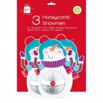 Christmas Honeycomb Snowman 3 Pack