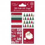 Christmas Contemp Foil Gift Tags 20pk