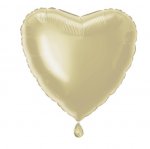 Solid Heart Foil Balloon 18" Gold