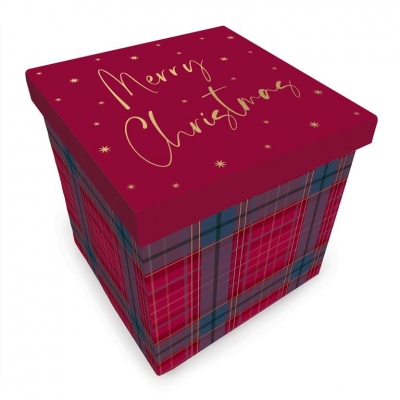 Traditional Medium Christmas Gift Box 21 x 21 x 18cm