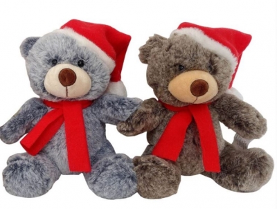 Luxury Christmas Plush Bear 20cm