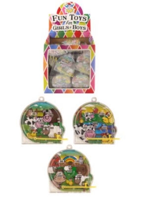 Mini Farm Pinball 5.5cm Puzzle Games X 108 ( 11p Each )