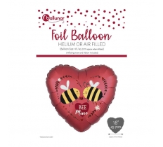 Bee Mine Heart Foil Balloon