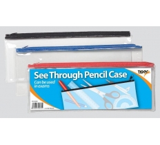 Tiger Large Flat Exam Pencil Case