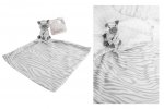 Hugs & Kisses Baby Comforter 30X30cm Zebra Design