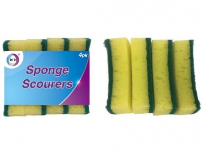 4Pc Sponge Scourer
