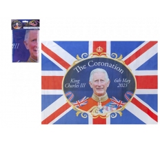 King Charles Rayon Flag 85cm X 60cm