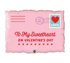 Qualatex 30" Rectangle Addressed To My Sweetheart Balloon