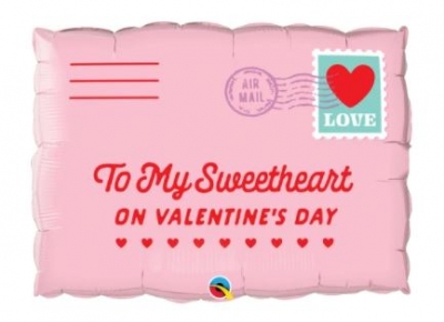 Qualatex 30" Rectangle Addressed To My Sweetheart Balloon