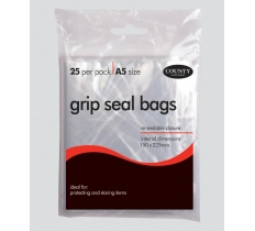 County A5 Grip Seal Bags ( 150mm X 225mm ) 25 Pack