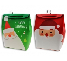 Christmas Santa Gift Bag Box ( 18.5X11X25cm )