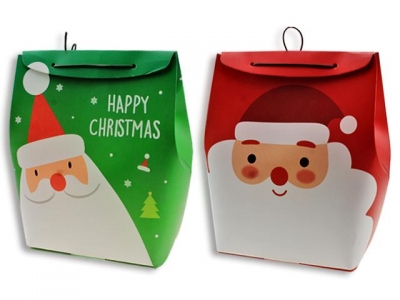 Christmas Santa Gift Bag Box ( 18.5X11X25cm )