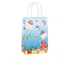 Sealife Paper Party Bag with Handles (16 x 22 x 8cm)