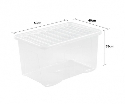 Wham Crystal 60L Box And Lid