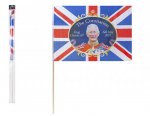 Union Jack Flag With Stick 24" X 16"