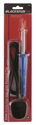 Blackspur 30W Soldering Iron With Pointed Tip