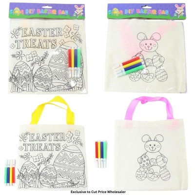 Colour Your Own Easter Bag With Colour Pens (2 designs)