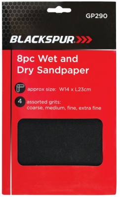 Wet & Dry Sandpaper 8 Pack