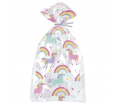 Rainbow & Unicorn Cellophane Bags 20 Pack