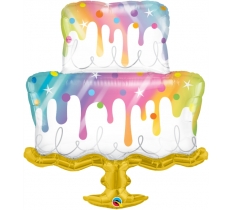 Qualatex 39" Rainbow Drip Cake Balloon