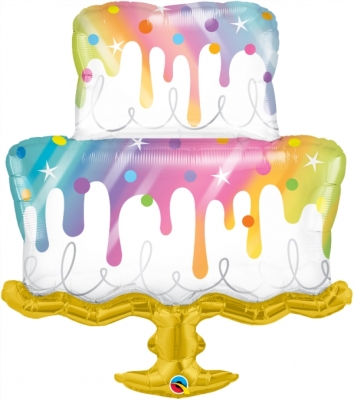 Qualatex 39" Rainbow Drip Cake Balloon