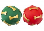 Christmas Vinyl Dog Ball ( Assorted Colours )