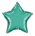 Qualatex 20" Star Chrome Green Plain Foil