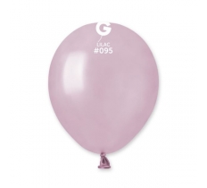 Gemar 5" Pack 50 Latex Balloons Metallic Lilac #095