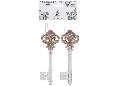 Christmas Acrylic Hanging Key 2 Pack