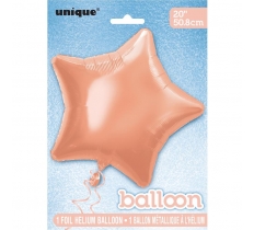 Rose Gold Star Foil Balloon 20"