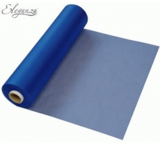 Eleganza Soft Sheer Organza 20cm X25M Navy Blue