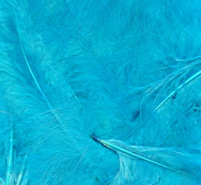 Eleganza Carft Marabout Feathers Mixed Sizes 3-8" Turquoise