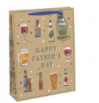 Fathers Day Father Day Beer Kraft Large Bag