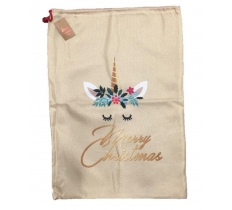 Red And Gold Reindeer Santa Sack 70 x 50cm