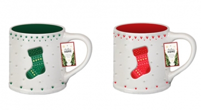 Festive Ceramic Stocking Mug