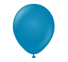 Kalisan 12" Retro Deep Blue Latex Balloons 100 Pack