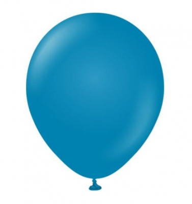 Kalisan 12" Retro Deep Blue Latex Balloons 100 Pack