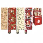 Christmas Traditional Wrap 7m ( 4 Assorted Designs )