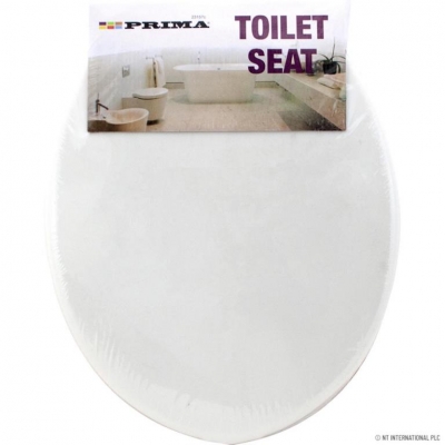 Plastic Toilet Seat - White