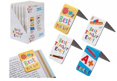 Set Of 4 Magnetic Bookmarks Teacher