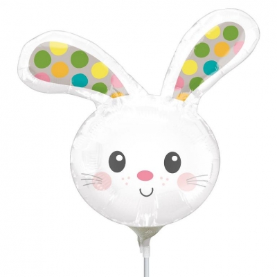 Minishape: Spotted Bunny Head Balloon